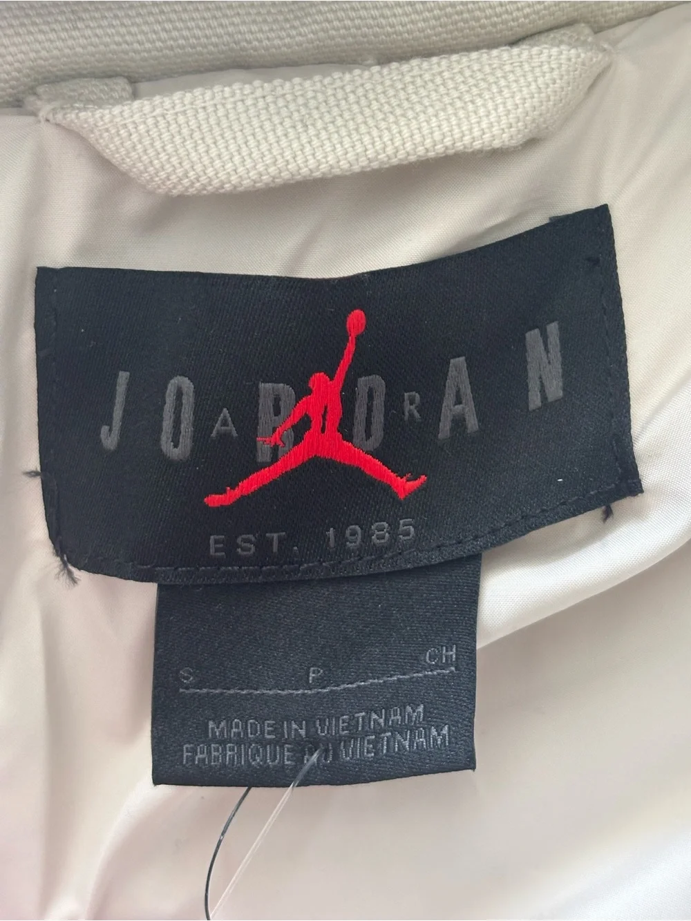NWT Jordan Flight Draft Hooded Jacket Light Orewood Brown Small